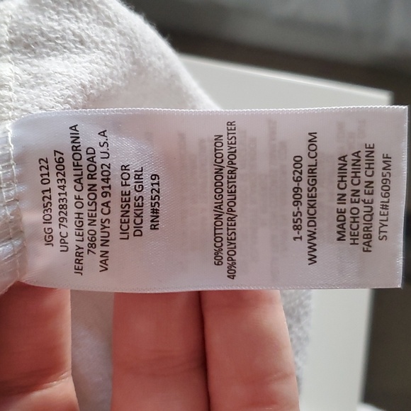 Dickies Cream White Pyjama Shorts - Picture 8 of 8